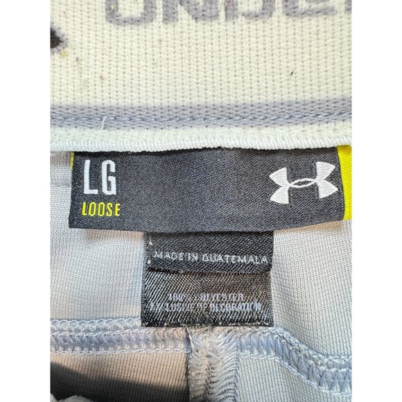 Under Armour Mens Loose Fit Baseball Pants Size L Gray Activewear Sports Pockets - Picture 4 of 15